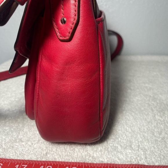 Coach Red Wine Taylor leather mini flap crossbody - Picture 6 of 12